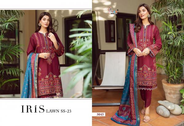 Shree Iris Lawn Ss 23 Chiffon Dupatta Pakistani Suit Collection